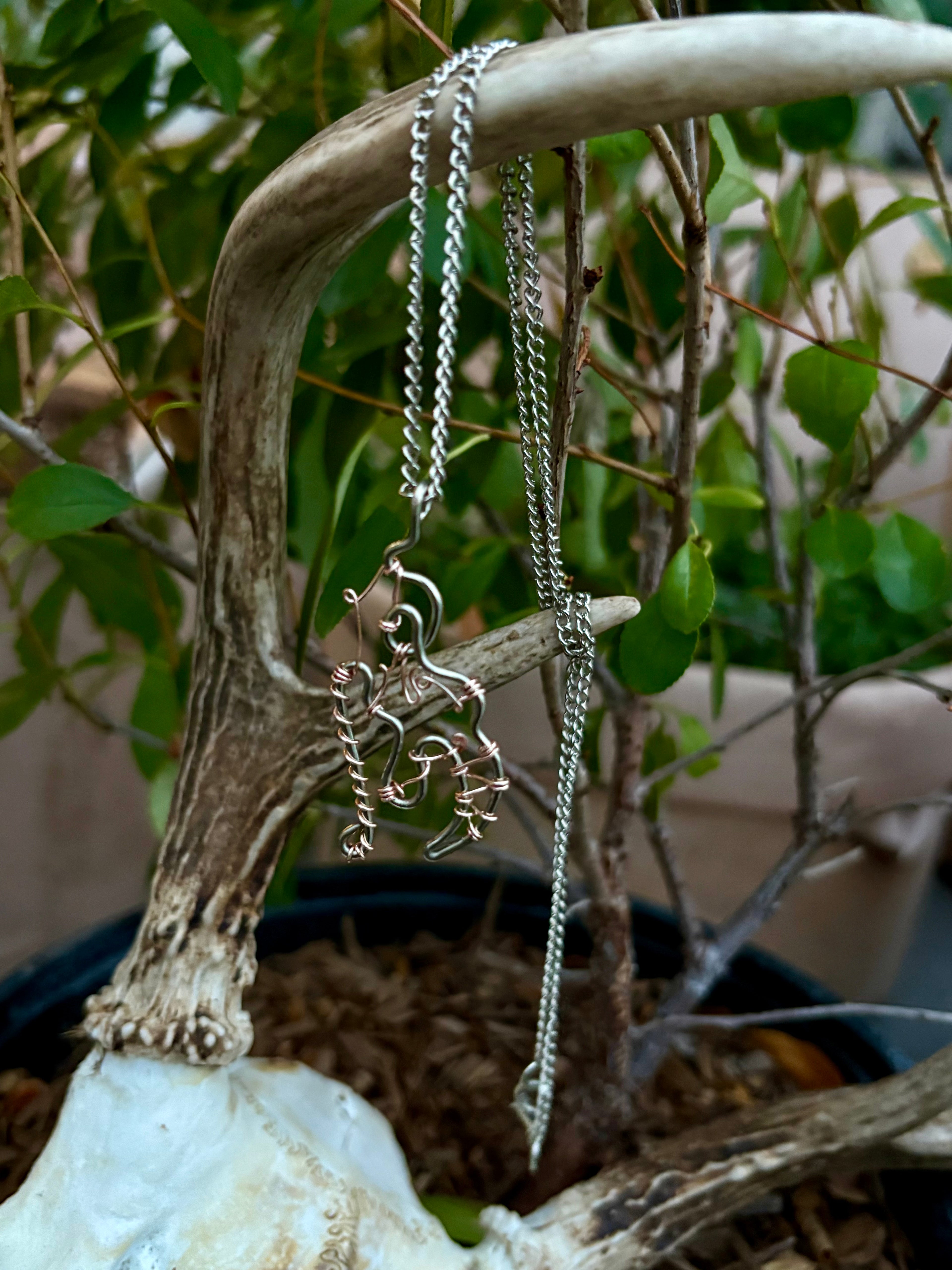 Wire Woven Pendant on Chain