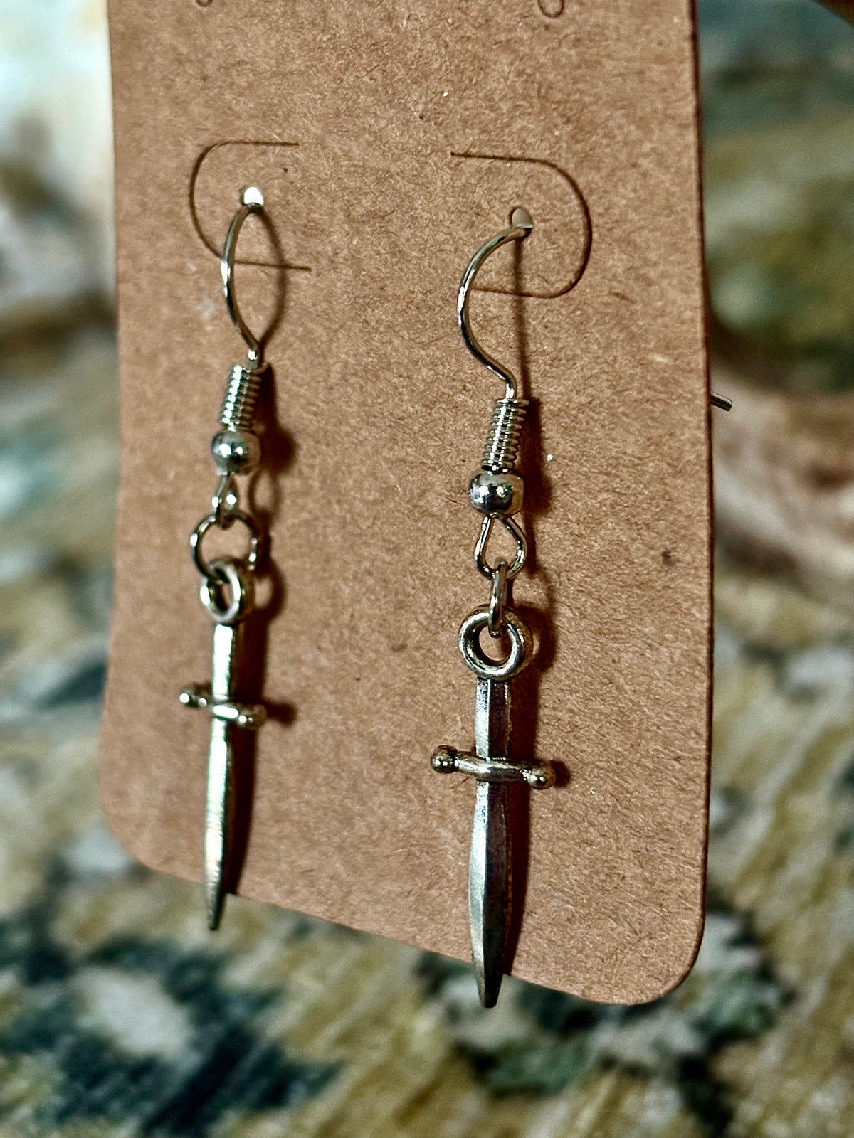 Dainty Dagger Drop Earrings
