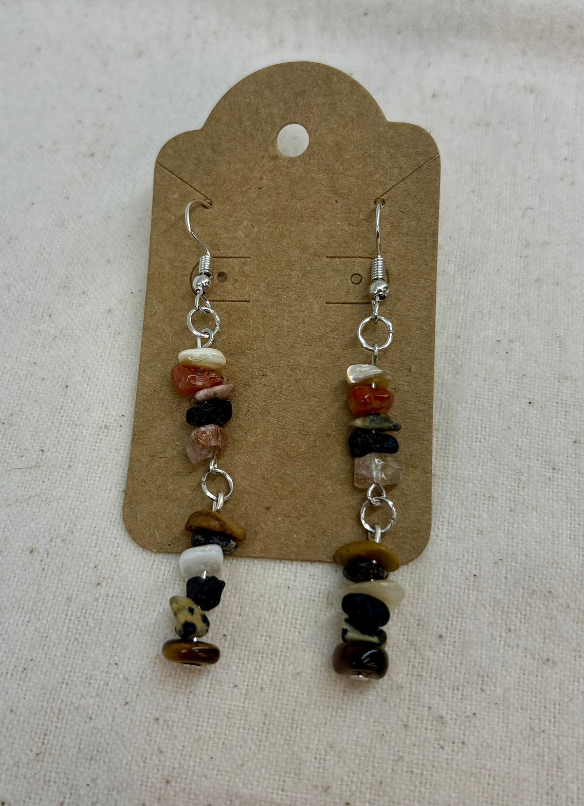 Earth & Ember Double Drop Stone Dangles