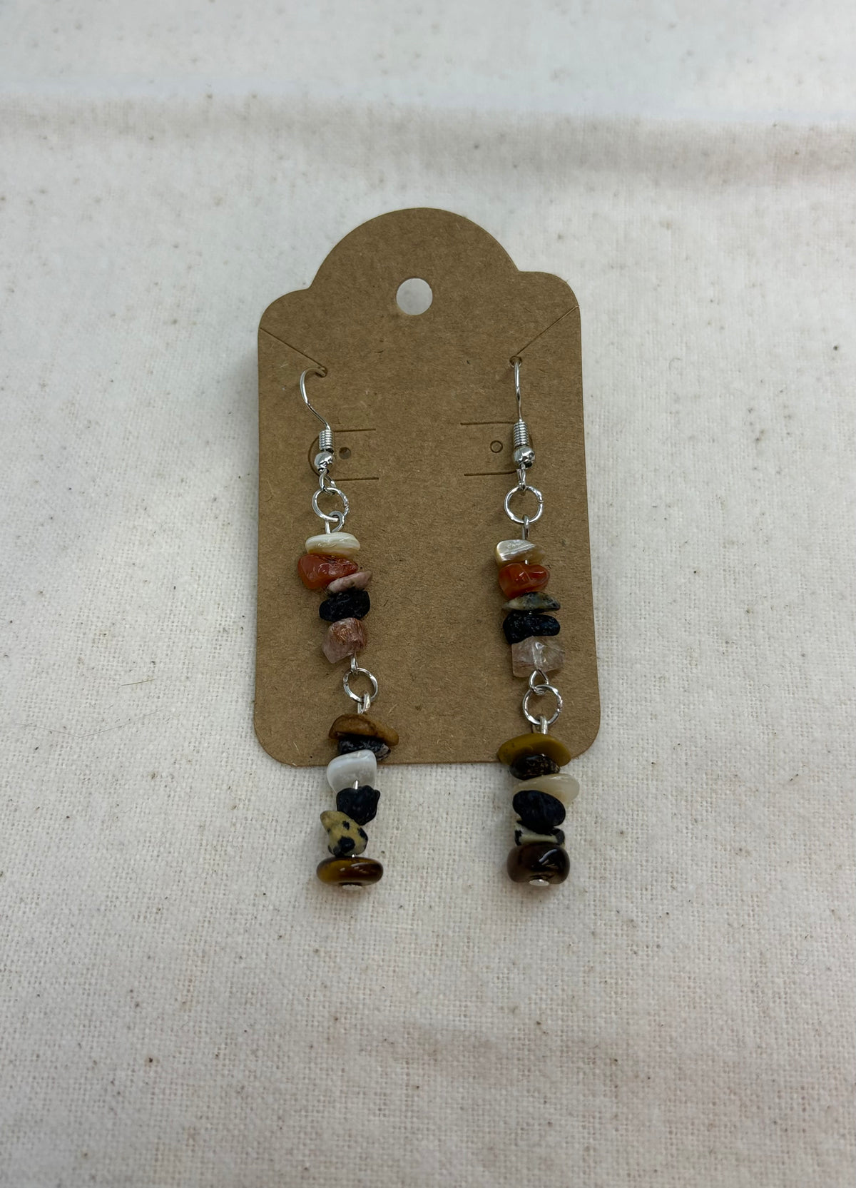 Earth & Ember Double Drop Stone Dangles