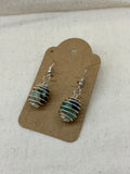 Stone Cage Dangle Earrings