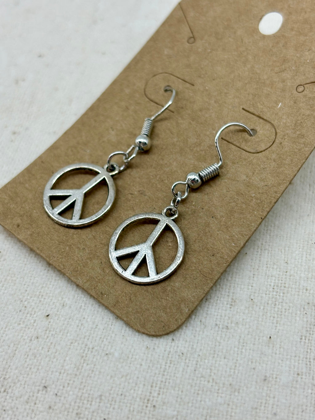 Classic Peace Dangle Earrings
