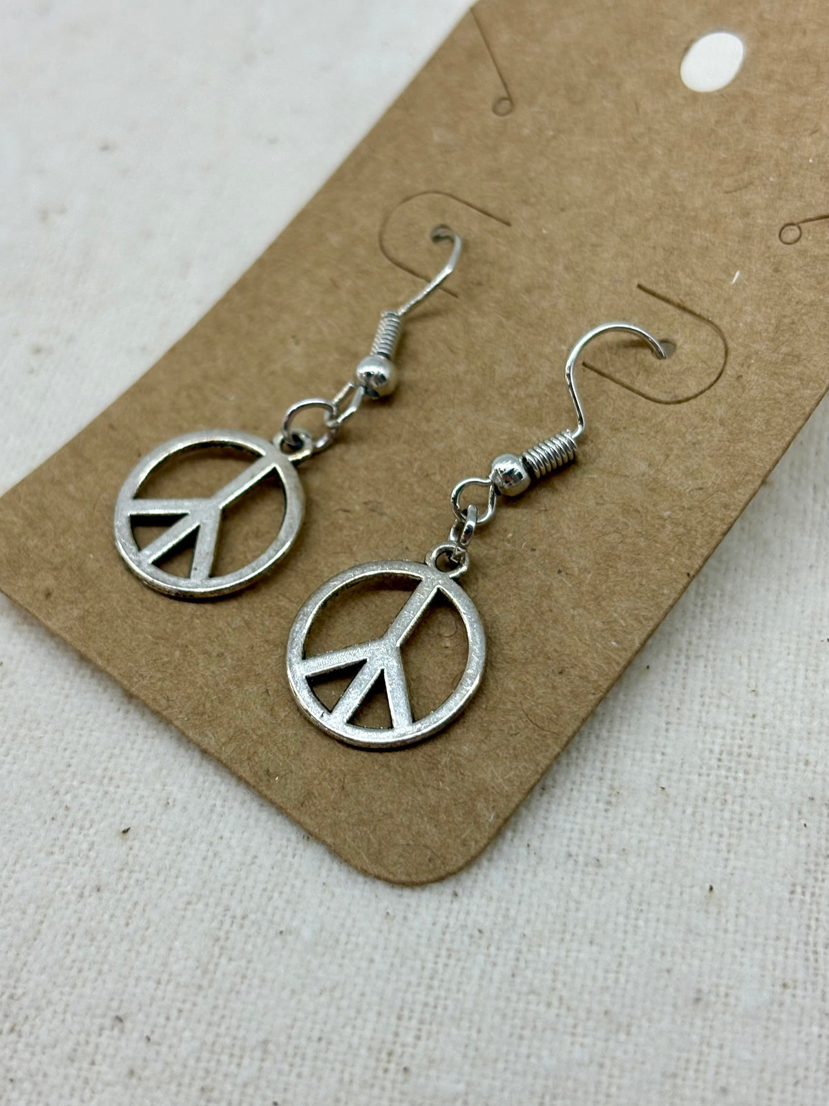 Classic Peace Dangle Earrings