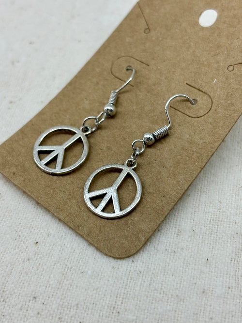 Classic Peace Dangle Earrings