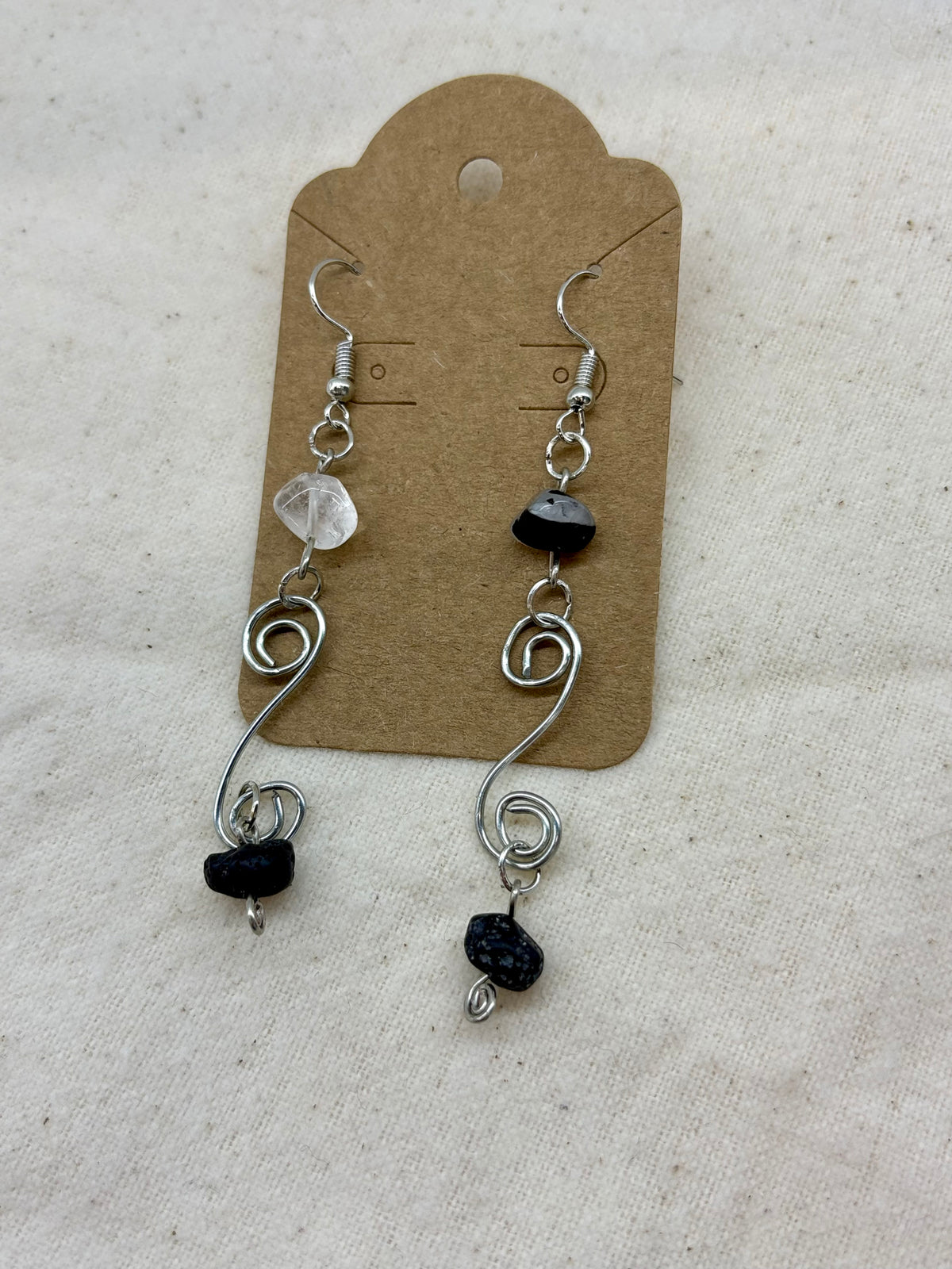 Willow & Ash Spiral Dangle Earrings