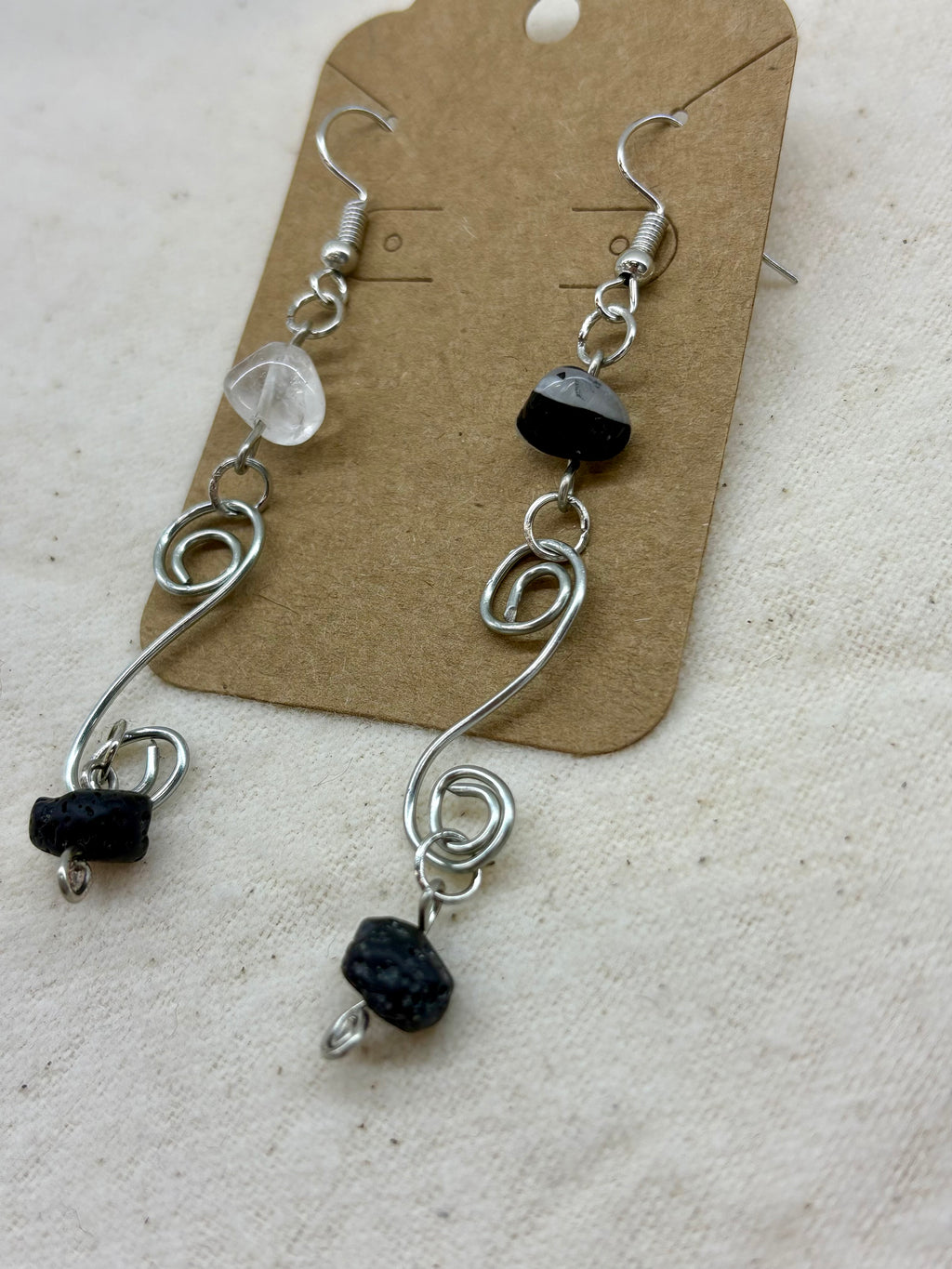 Willow & Ash Spiral Dangle Earrings
