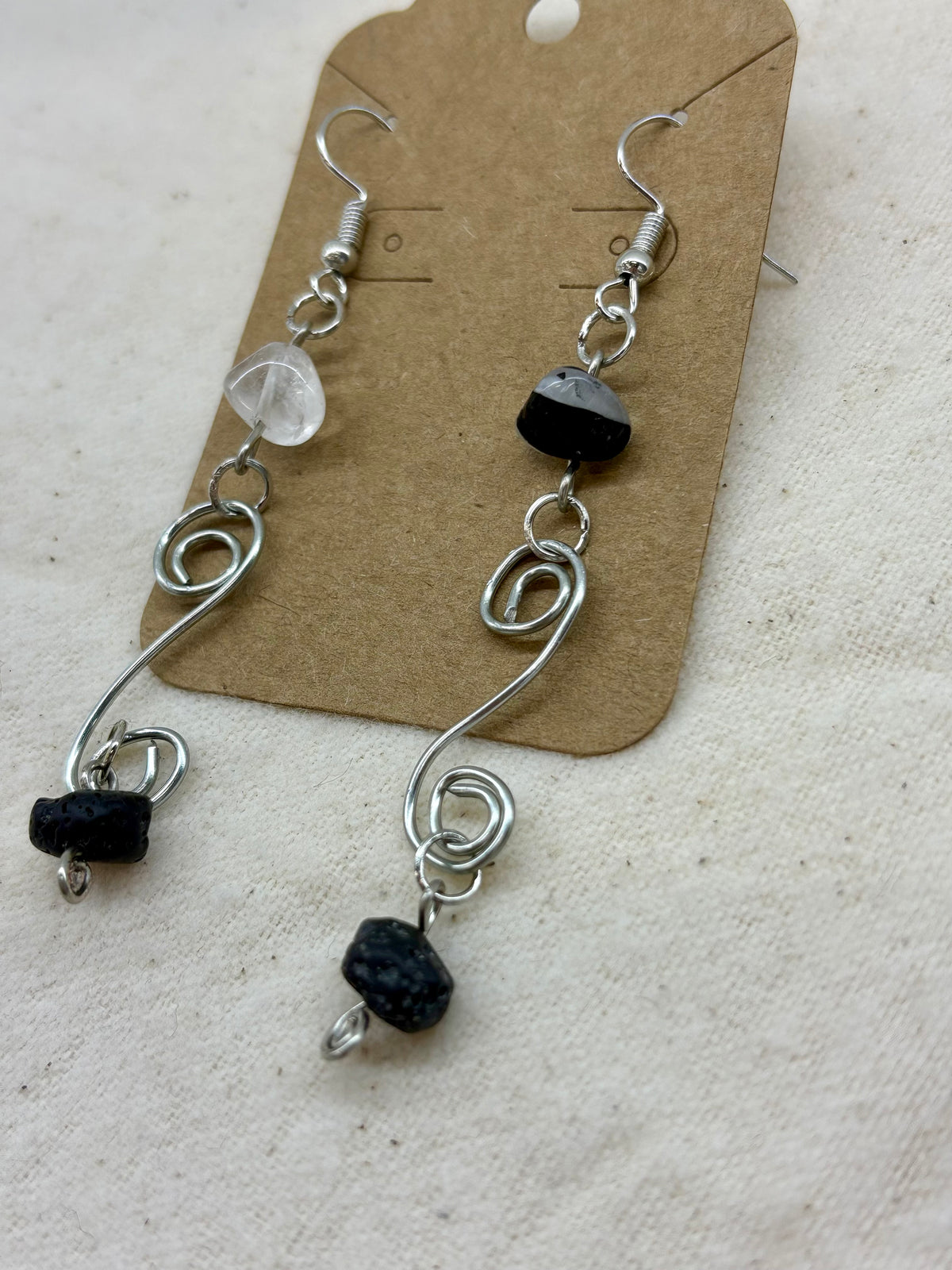 Willow & Ash Spiral Dangle Earrings