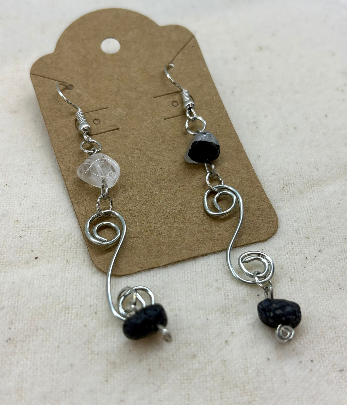 Willow & Ash Spiral Dangle Earrings