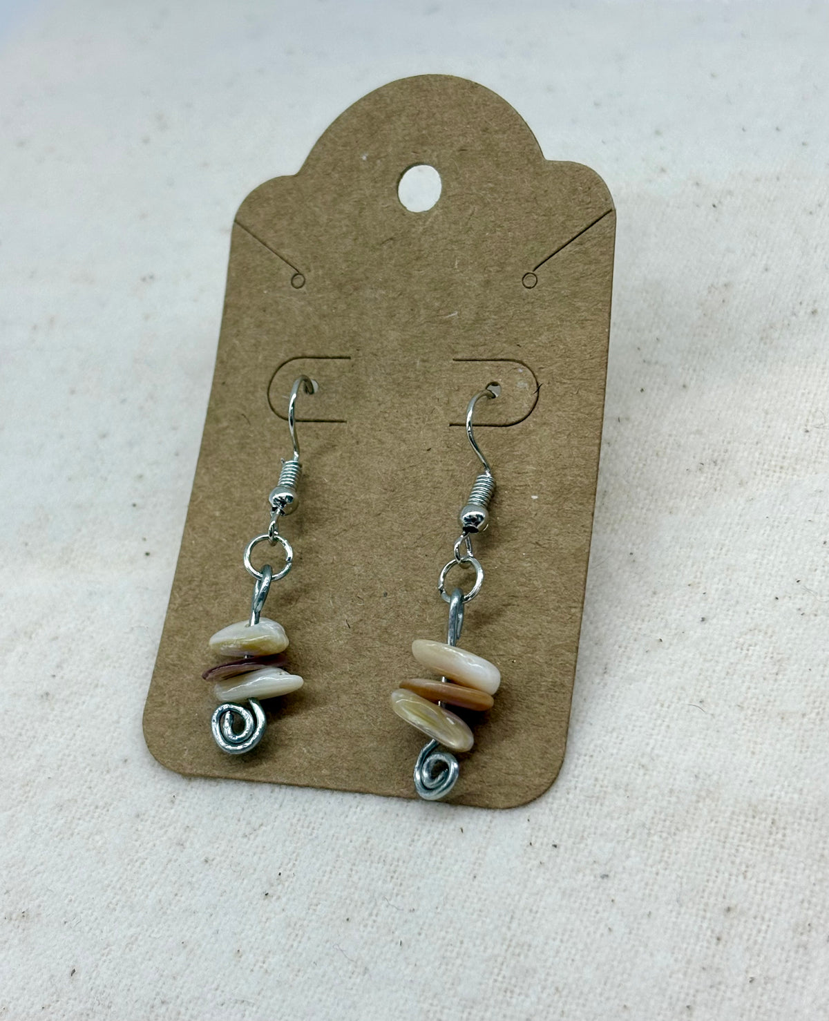 Saltwhisp Pearl Stack Dangle Earrings