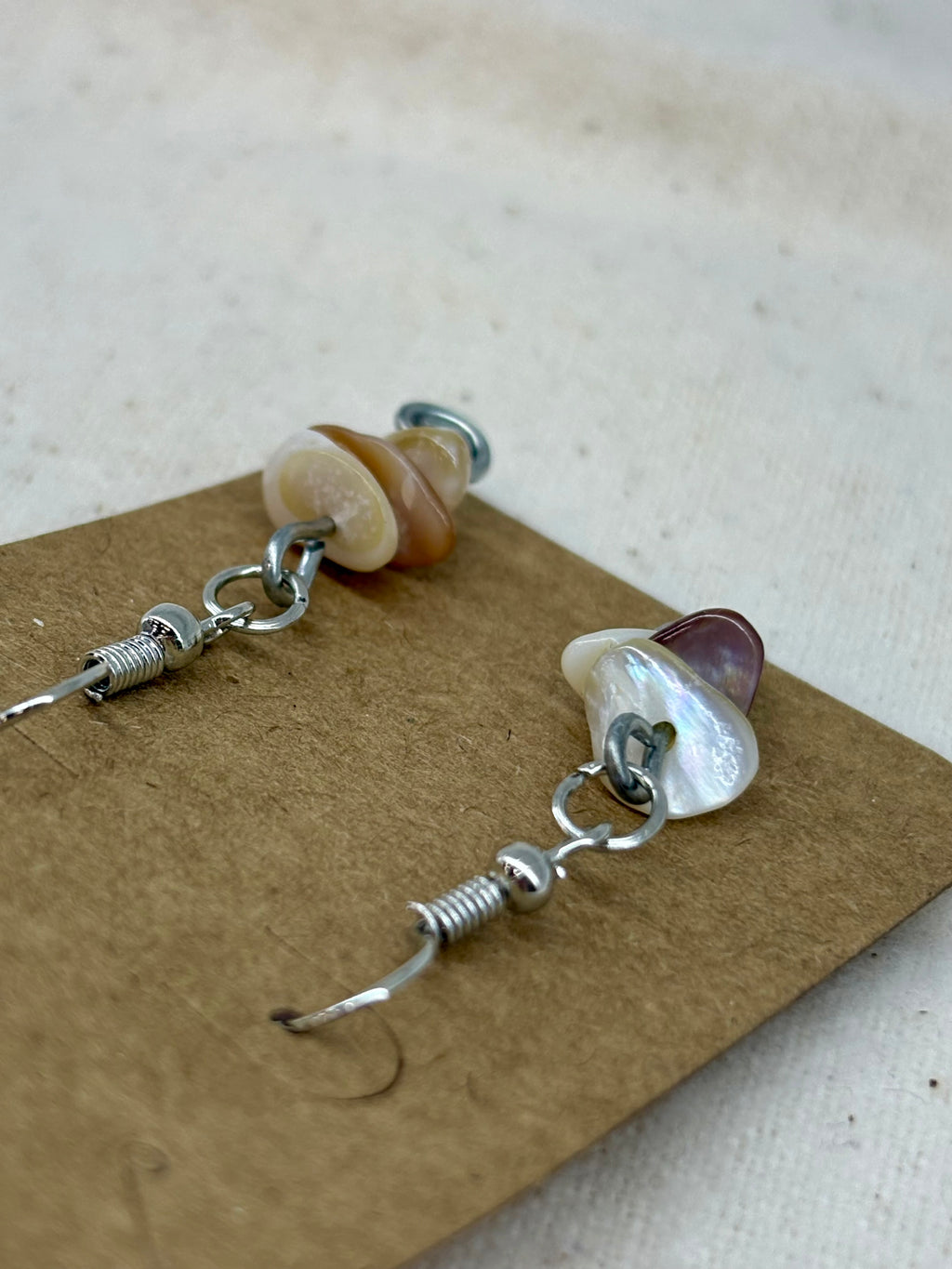 Saltwhisp Pearl Stack Dangle Earrings